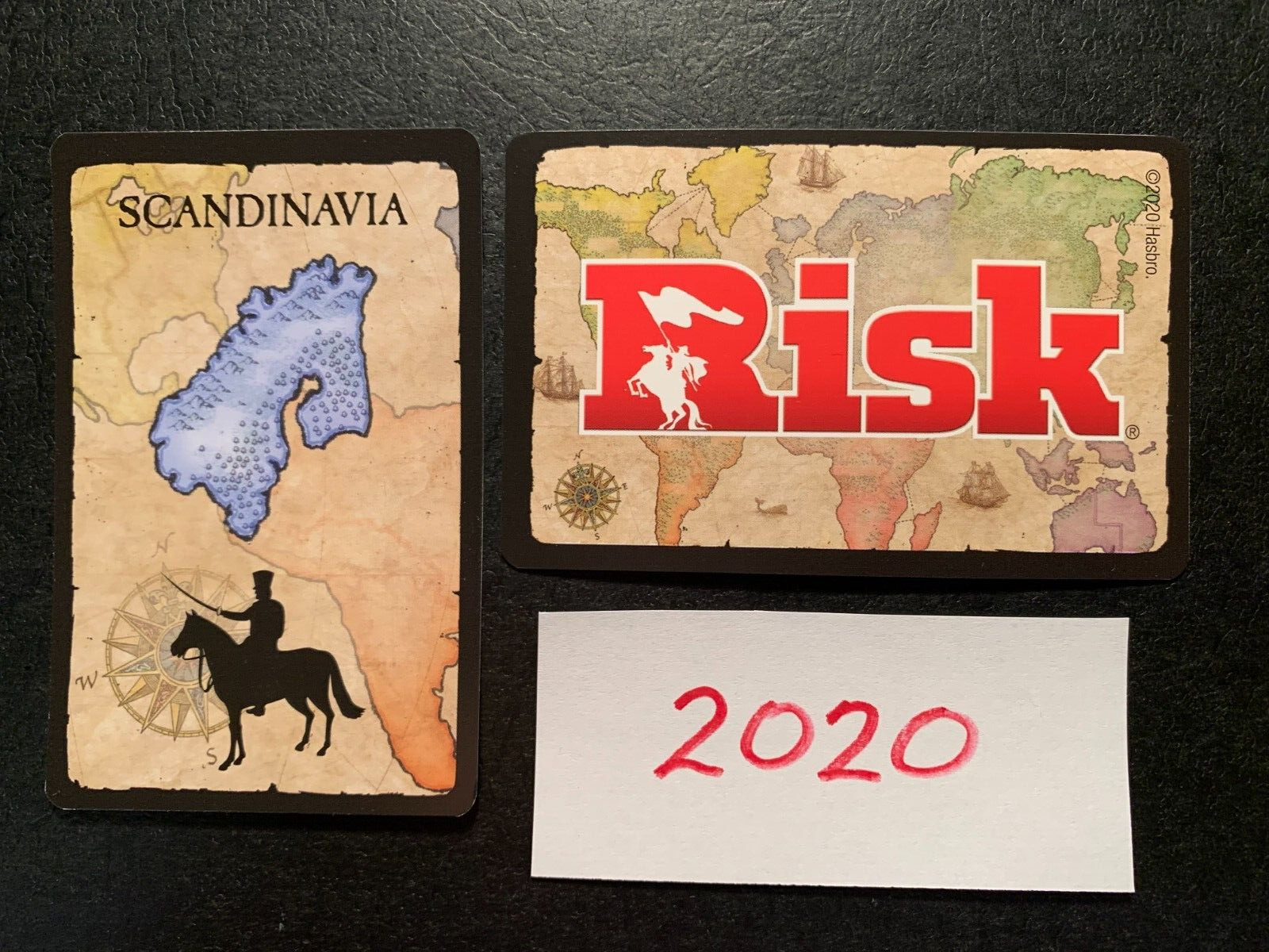 Risk  2020  SCANDINAVIA TERRITORY CARD  Game Replacement Card  Hasbro