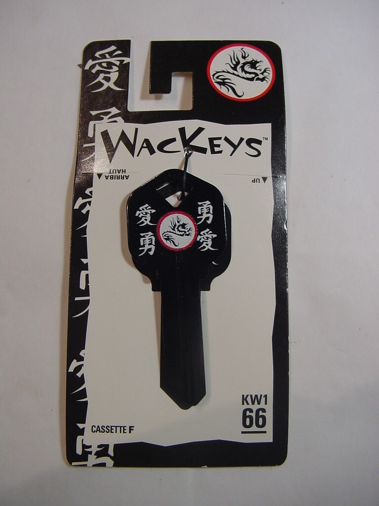 NEW - LOT OF 2 - WACKEYS HOUSE KEY BLANK KW1 66 - DRAGON