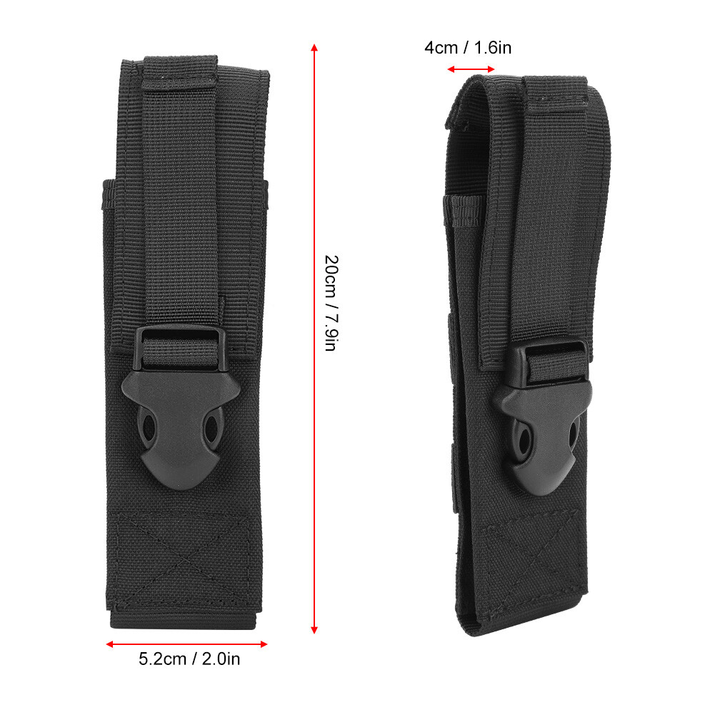 Tactical Flashlight Pouch Holster Case Belt Pouch Molle Organizer Pouch Mini Bag