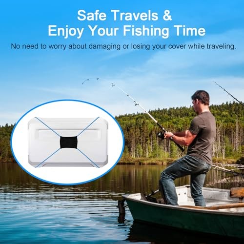 Thickened Fishing Finder Cover Straps - Adjustable Bungee - Green