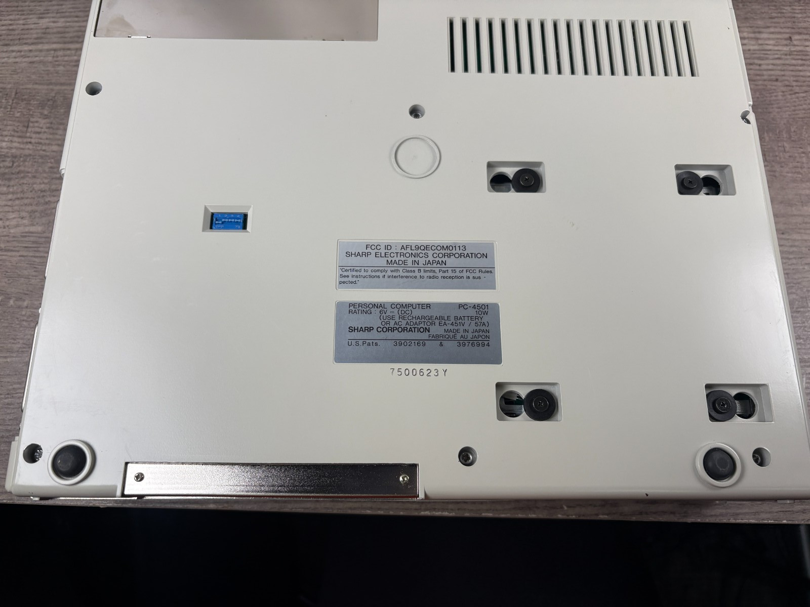 Sharp PC 4501 Personal Computer Manual Cord - Tested