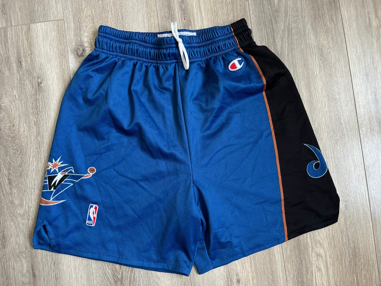 WASHINGTON WIZARDS BASKETBALL SHORTS CHAMPION VINTAGE NBA 2000s size S