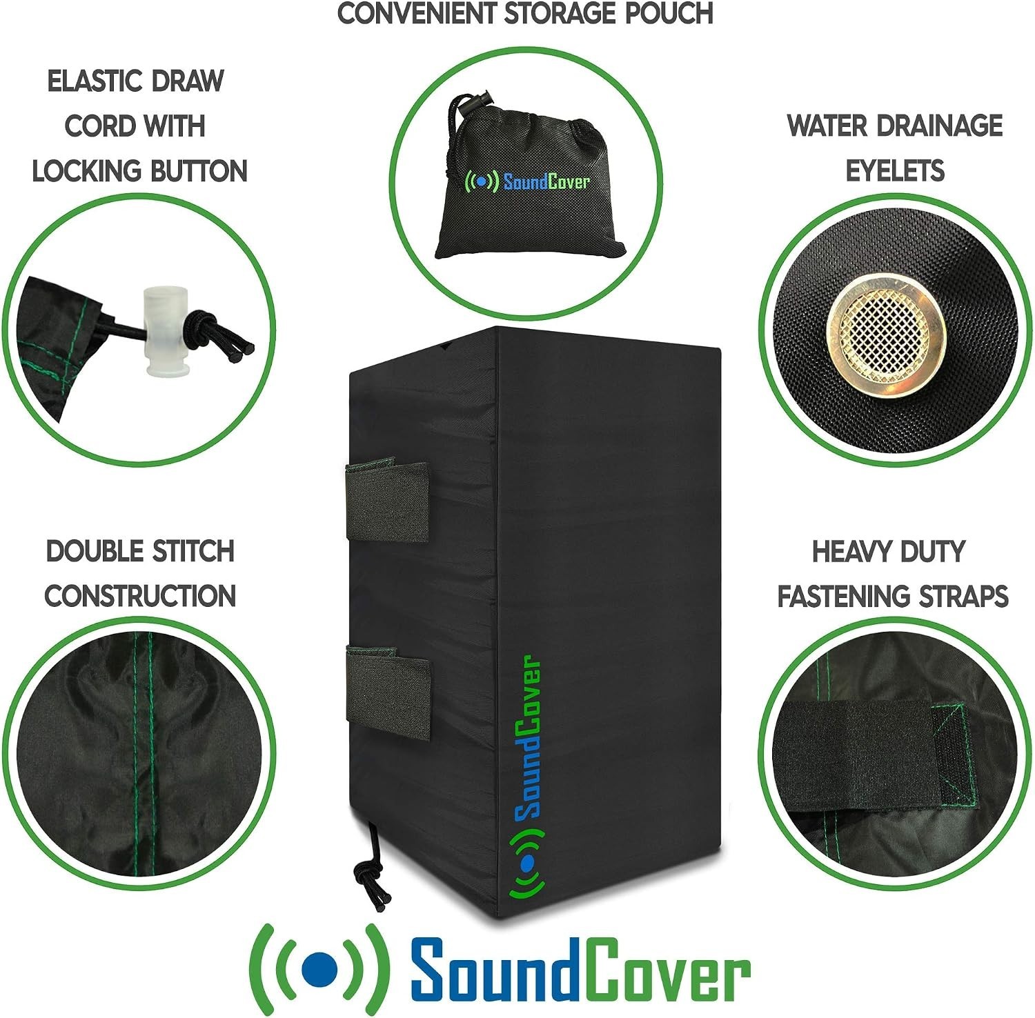 The Light Outdoor Speaker Covers for C-Bracket Mounted Speakers – 210T Poly...