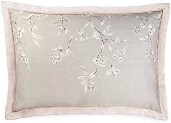 DKNY Modern Vine 100% Cotton Floral Pillow Sham - Taupe - NWT - King Size