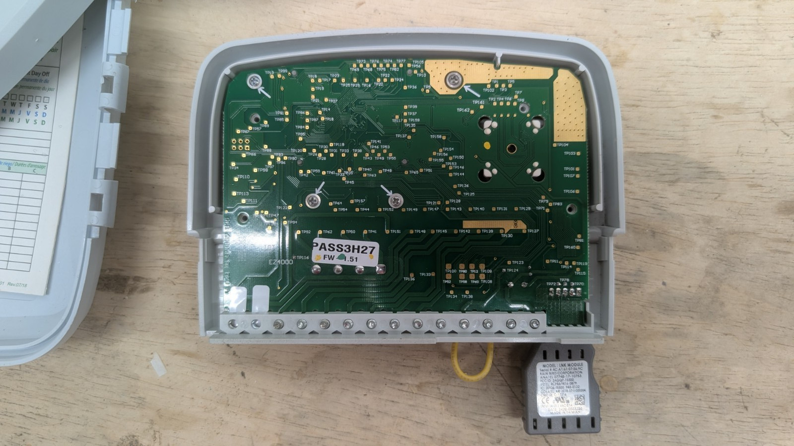 Rain Bird ESP-TM2 6-Station Faceplate Module Panel WITH LNK WiFi Module Bundle