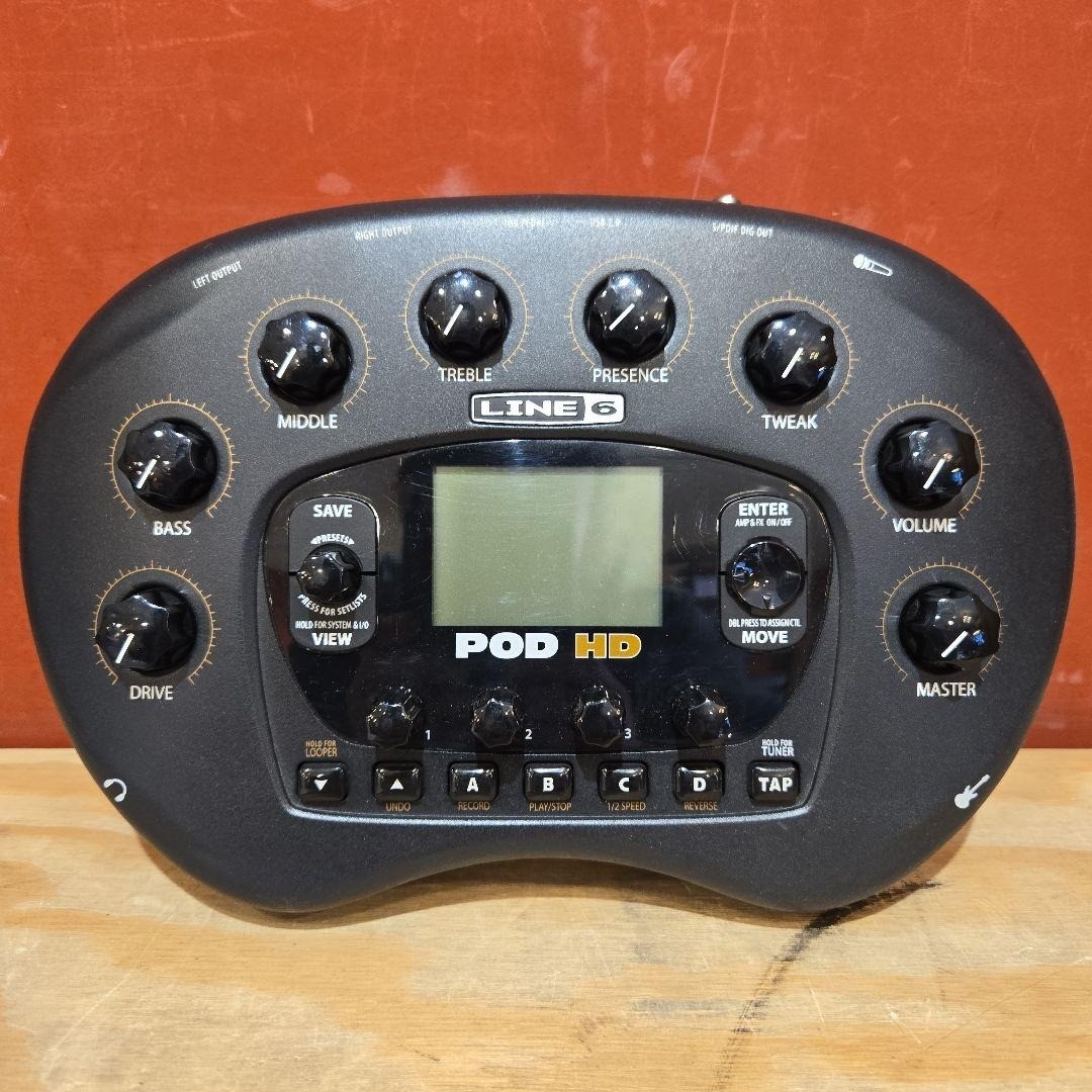 Line 6 POD HD Guitar Multi Effects Amp Modeler w/ Adapter From Japan