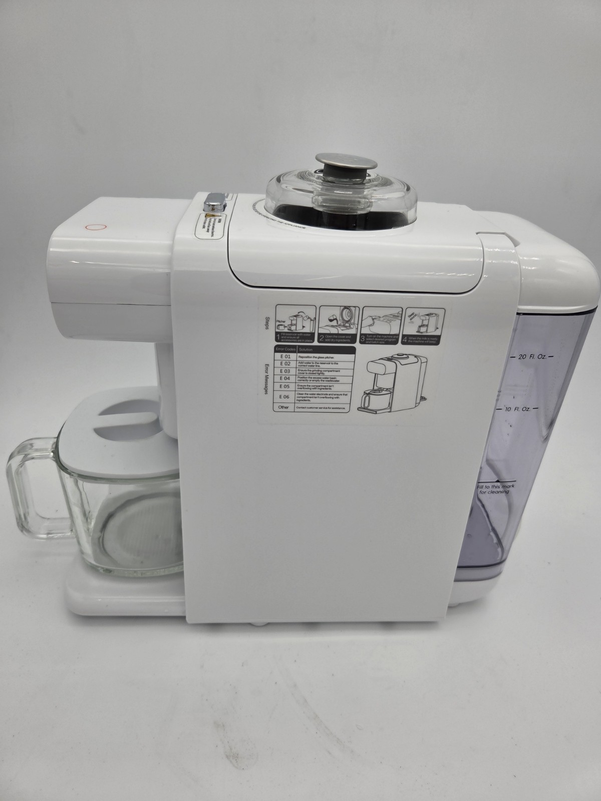 ChefWave Milkmade Non Dairy Milk Maker 6 Programs Auto Clean White Tested