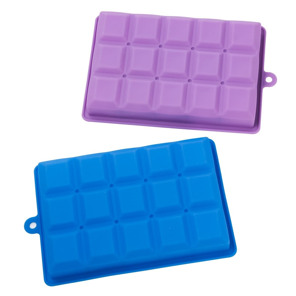 2 Pack 15 Cavities Silicone Ice Cube Trays with Lids for Coffee Beverages