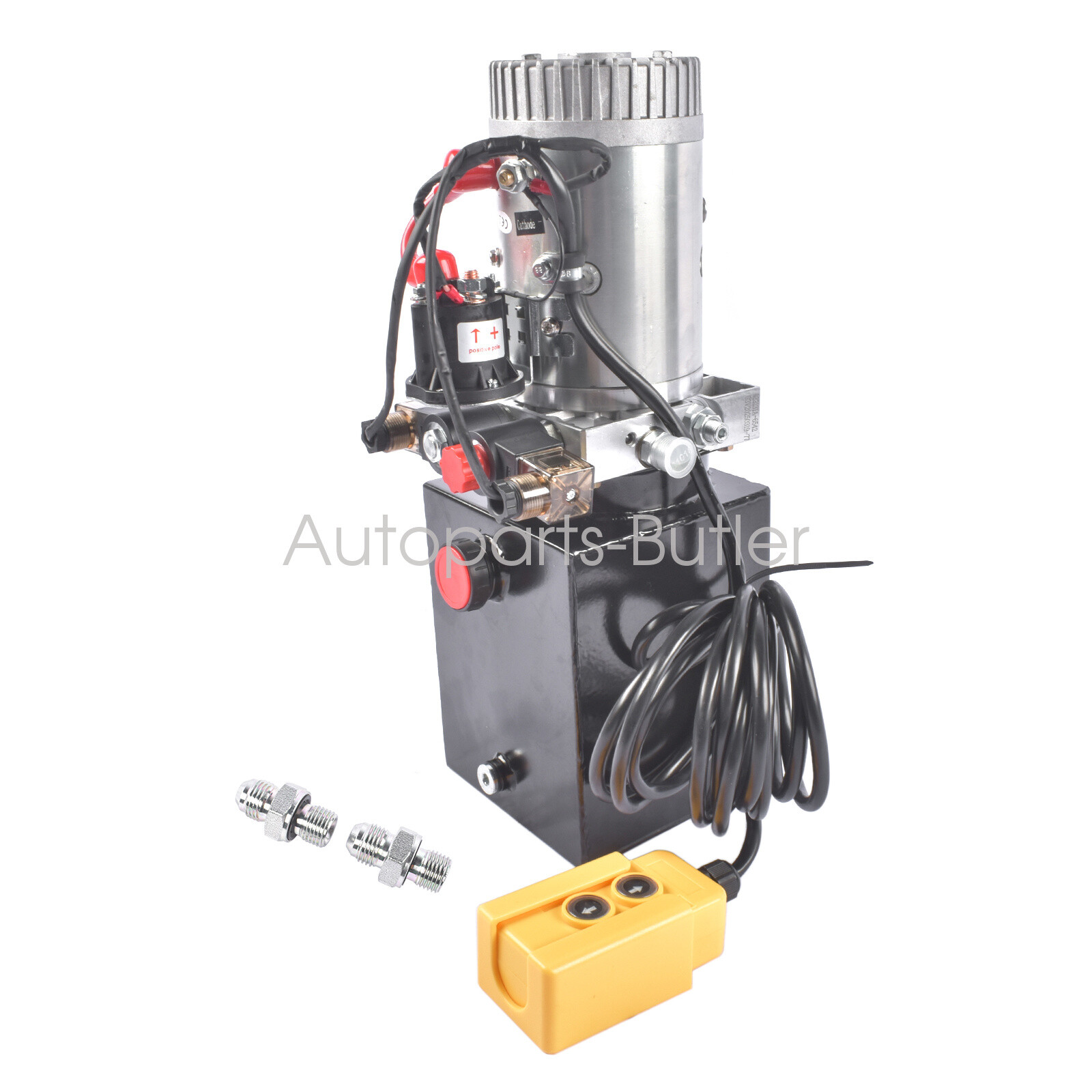 Hydraulic Power Unit Hydraulic Pump 12V Double Acting 4 Quart Dump Trailer