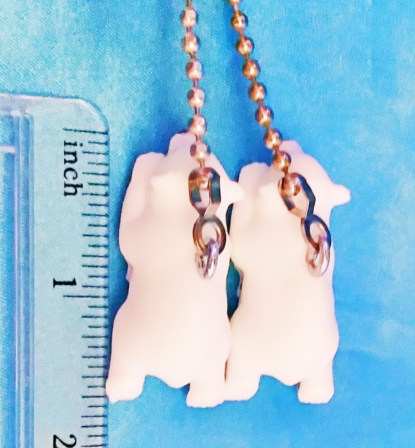 Set of Two ~ POLAR BEAR Sleeping Resting Lying Down ~ Resin Ceiling Fan Pulls