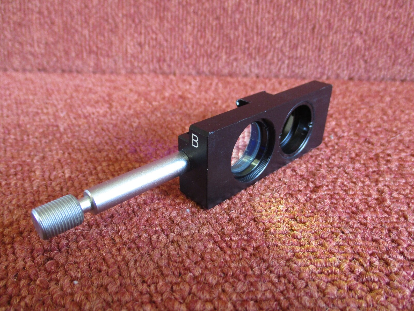 Olympus microscope fluorescence filter slide.
