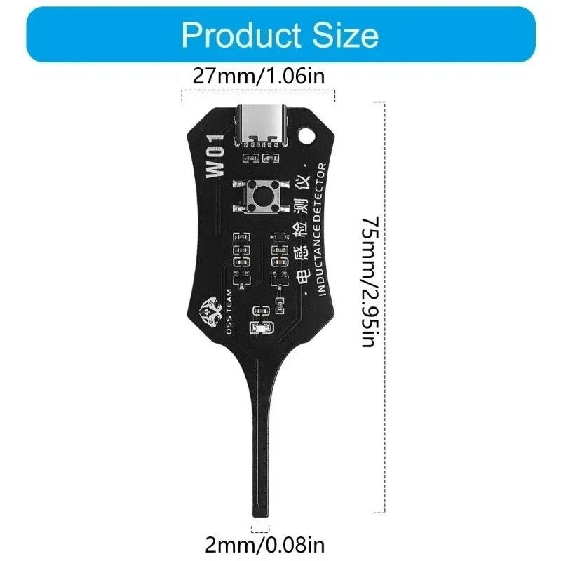 Universal Inductance Tester W01 Inductor Detectors With Compactly Construction
