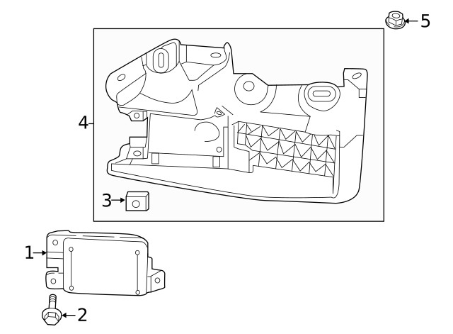 Genuine Mazda Blind Spot Detection System Warning Sensor Bracket N243-67-Z4XC