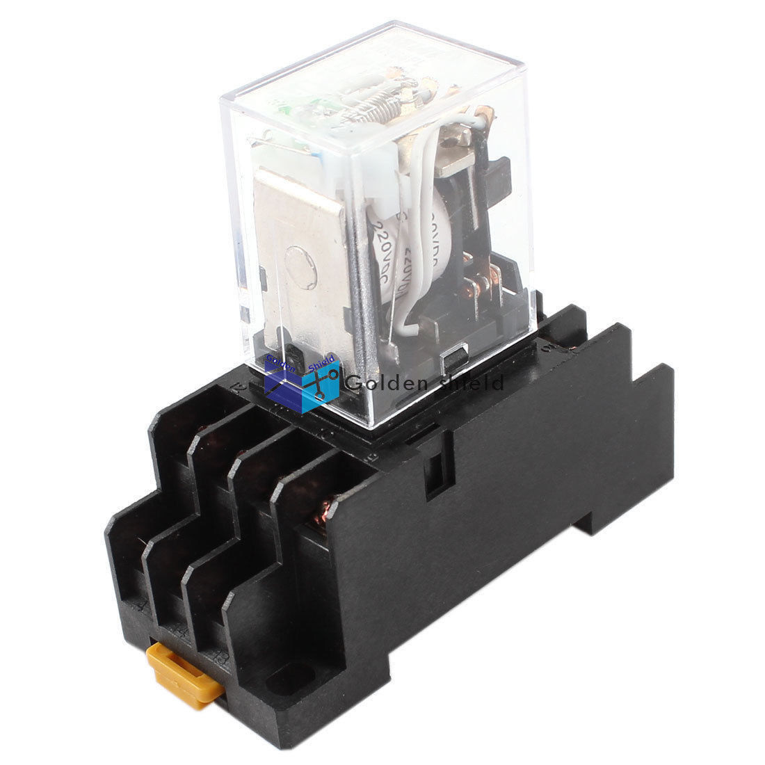 HH54PL 4PDT 14-Pin Power Relay w Socket w Socket Base Coil DC 220V✦Kd
