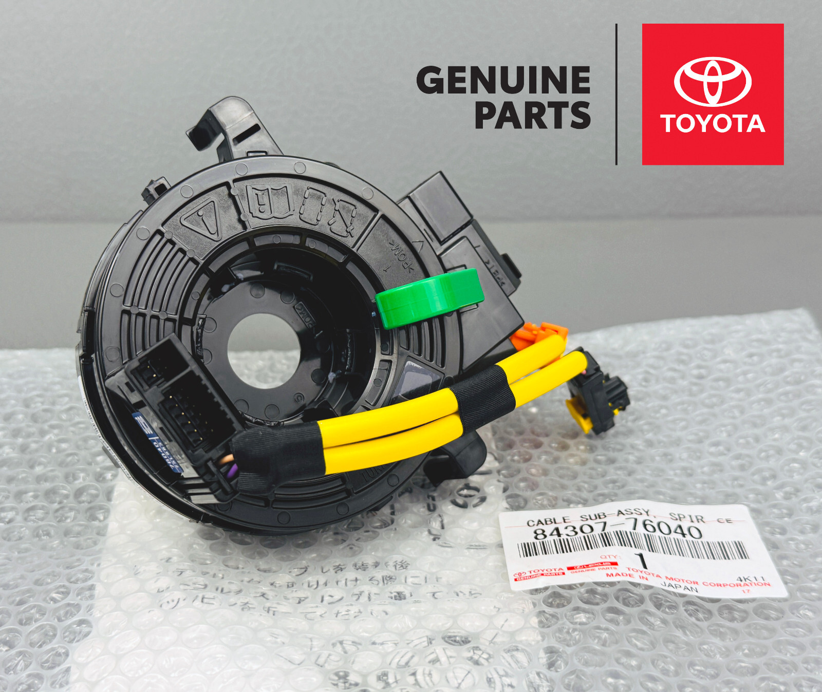 84307-76040 TOYOTA SPIRAL CABLE FOR LEXUS CT200H WITH SENSOR 89245-12050 NEW OEM