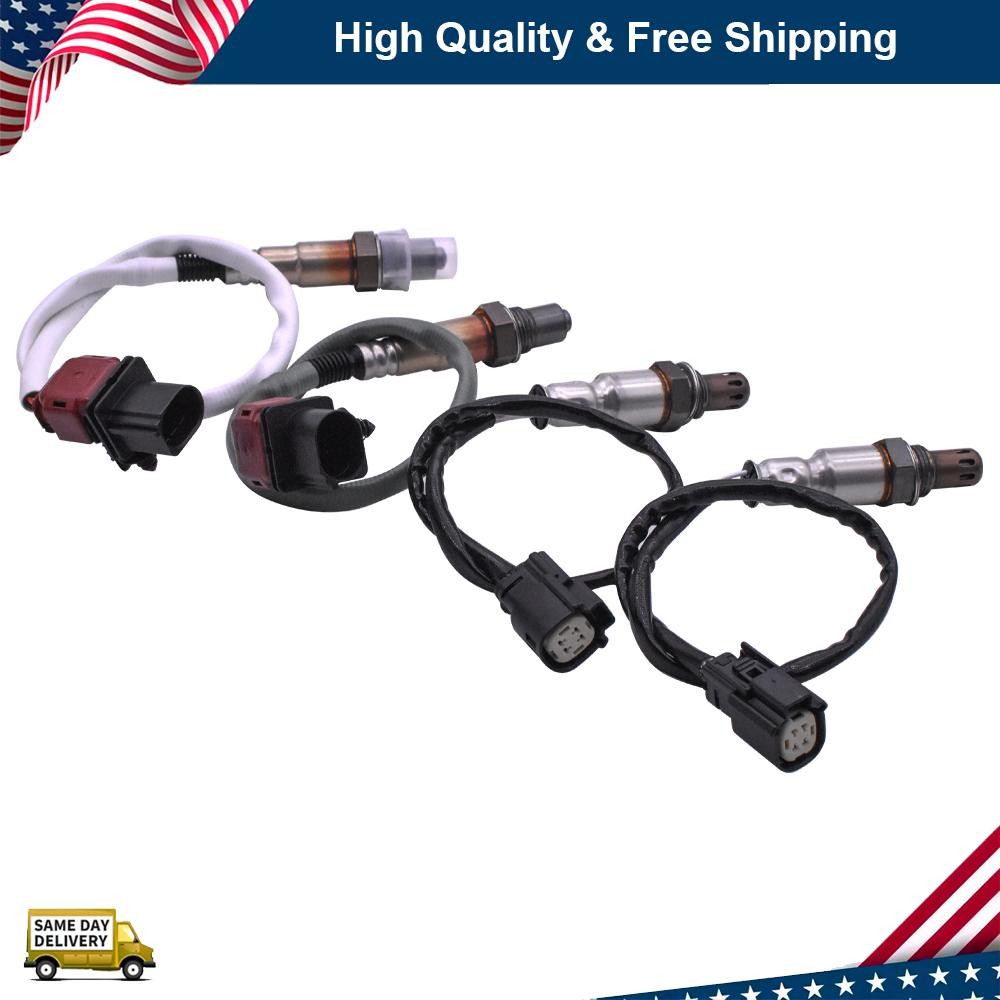 For 2015-2017 Ford F-150 2.7L V6 Turbocharged 4Pcs Up & Downstream Oxygen Sensor
