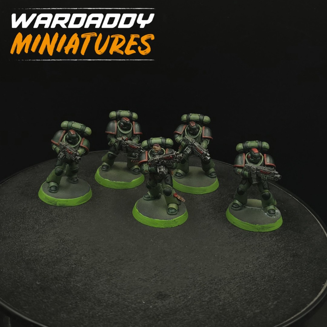Painted Warhammer 40k Dark Angels Intercessors ×5 K2 Games Workshop