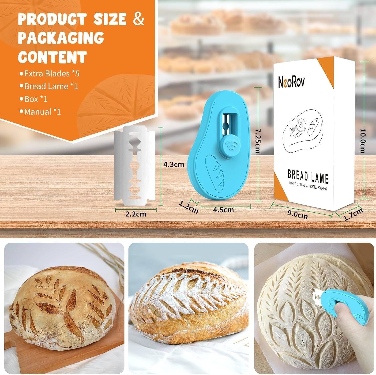 Extractable & Magnetic Bread Lame Dough Scoring Tool - Professional Sourdough...