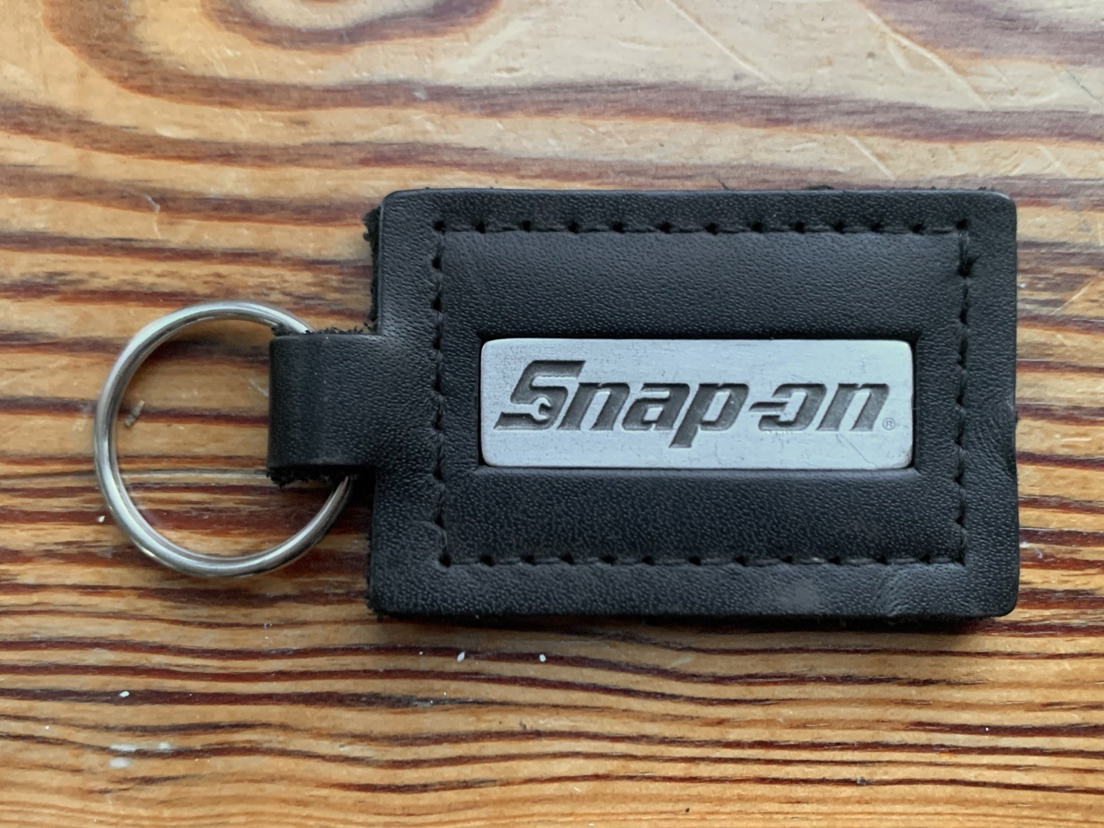 Snap On Tools Key Ring Black Leather