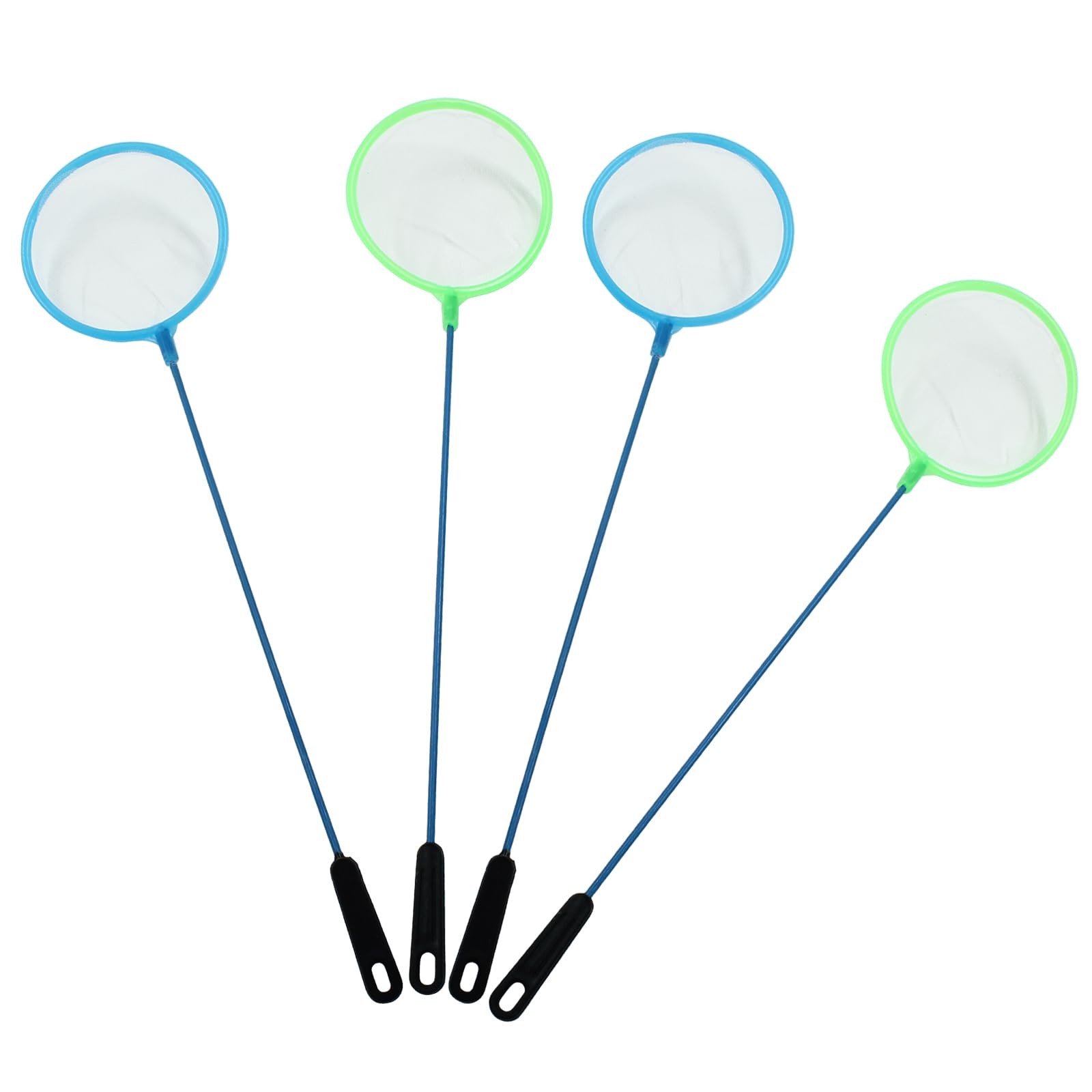 Verkelly Brine Shrimp Net, Aquarium Fish 9.84" Handle Length, 2 Blue+2 Green