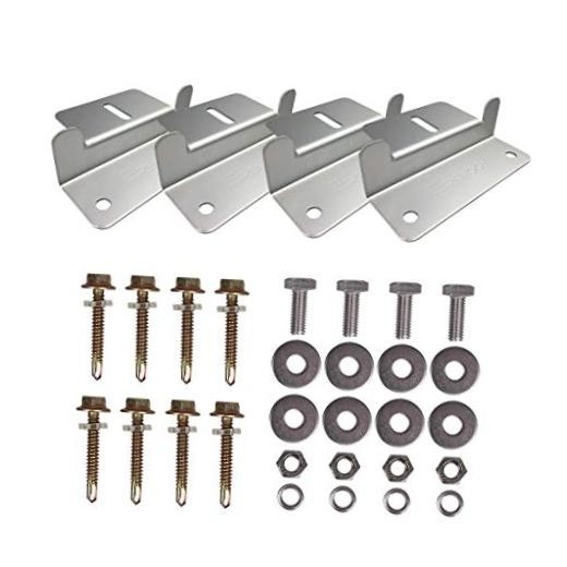 Solar Panel Mounting Z Brackets Lightweight Aluminum Corrosion 1 Set Z Bracket