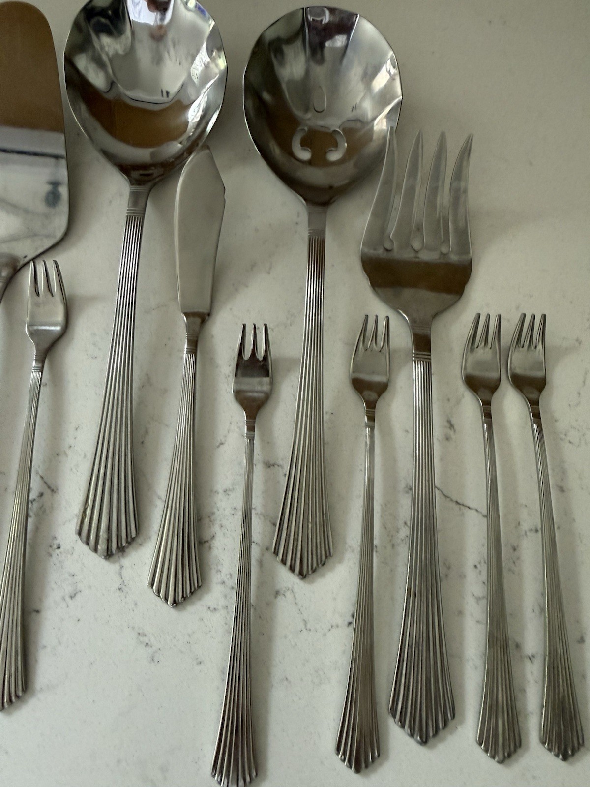 15pc Vintage EXCEL Tango Flatware Japan Lot Stainless Flatware Cocktail Serving