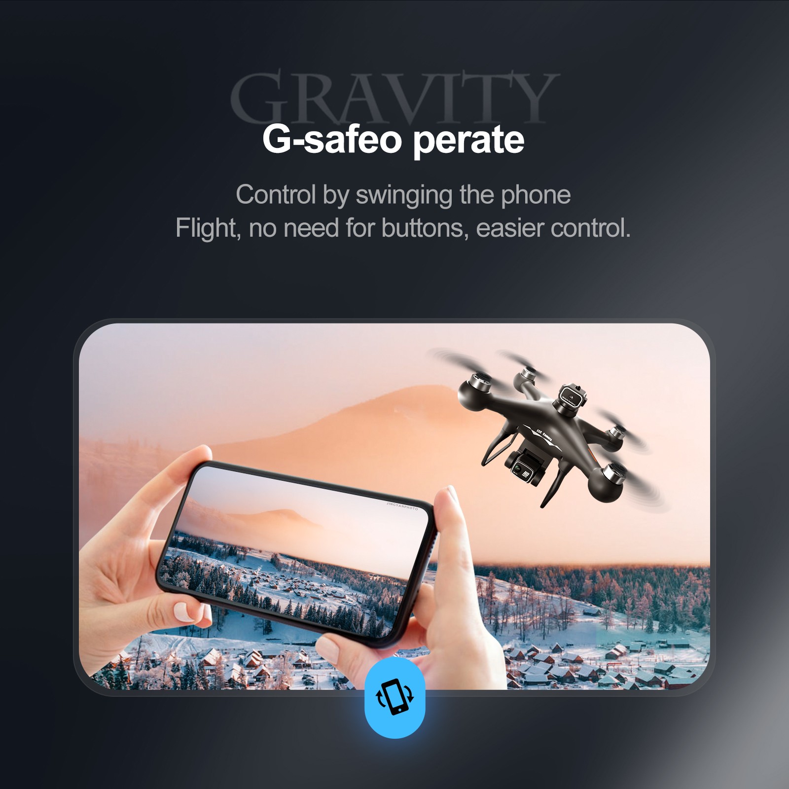 S116 GPS Drone with Screen Controller, Two-Batteries, Brushless Motor, Altitude