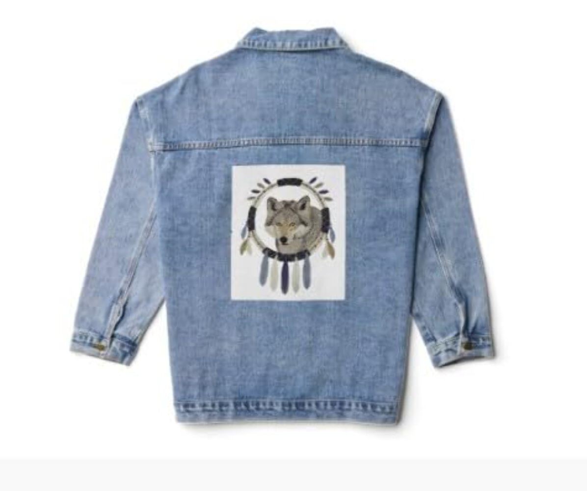 Beyond Vision CustomAnimal [ Wolf Dream Catcher ] Embroidered Iron on/Sew Patch