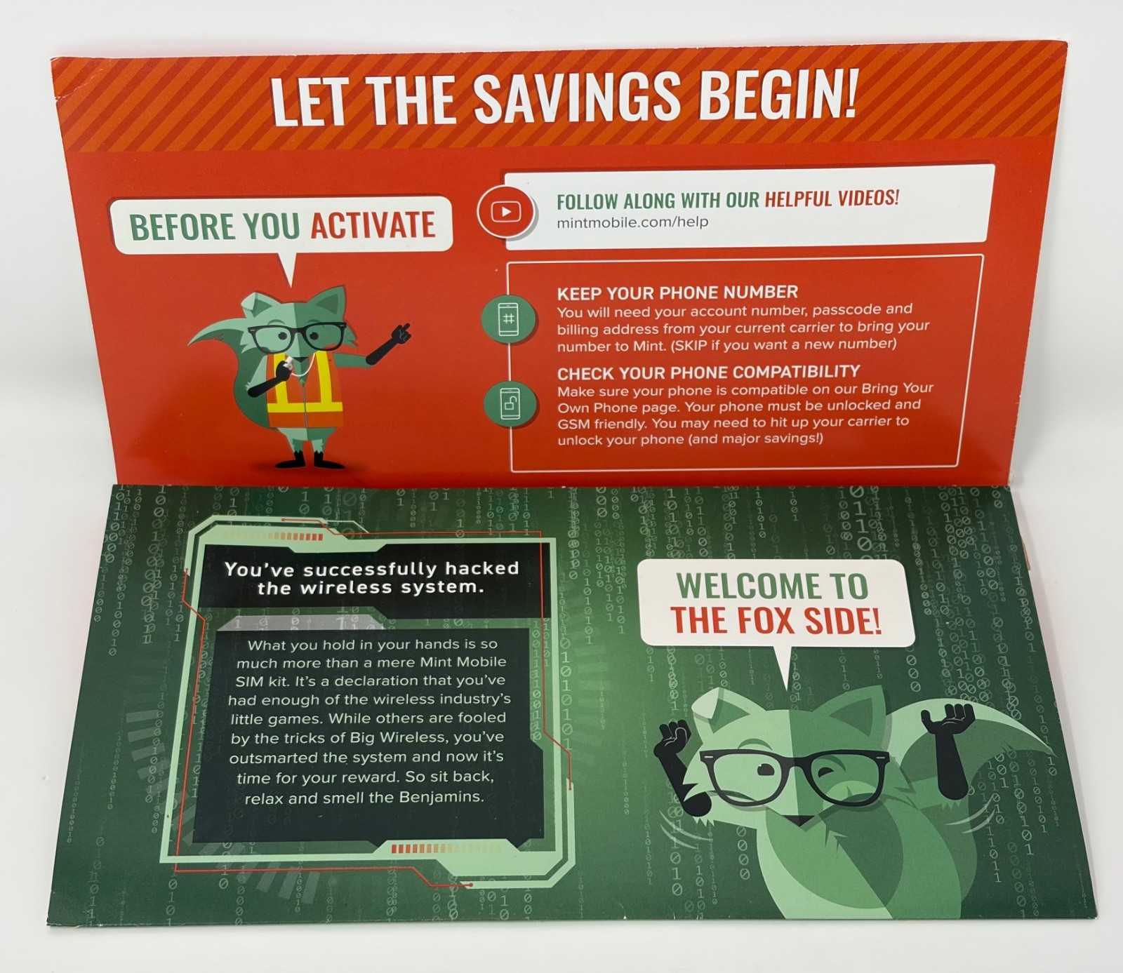 Mint Mobile 4G LTE SIM Activation Kit 2019 *Expired No Data* Blank Triple Cut