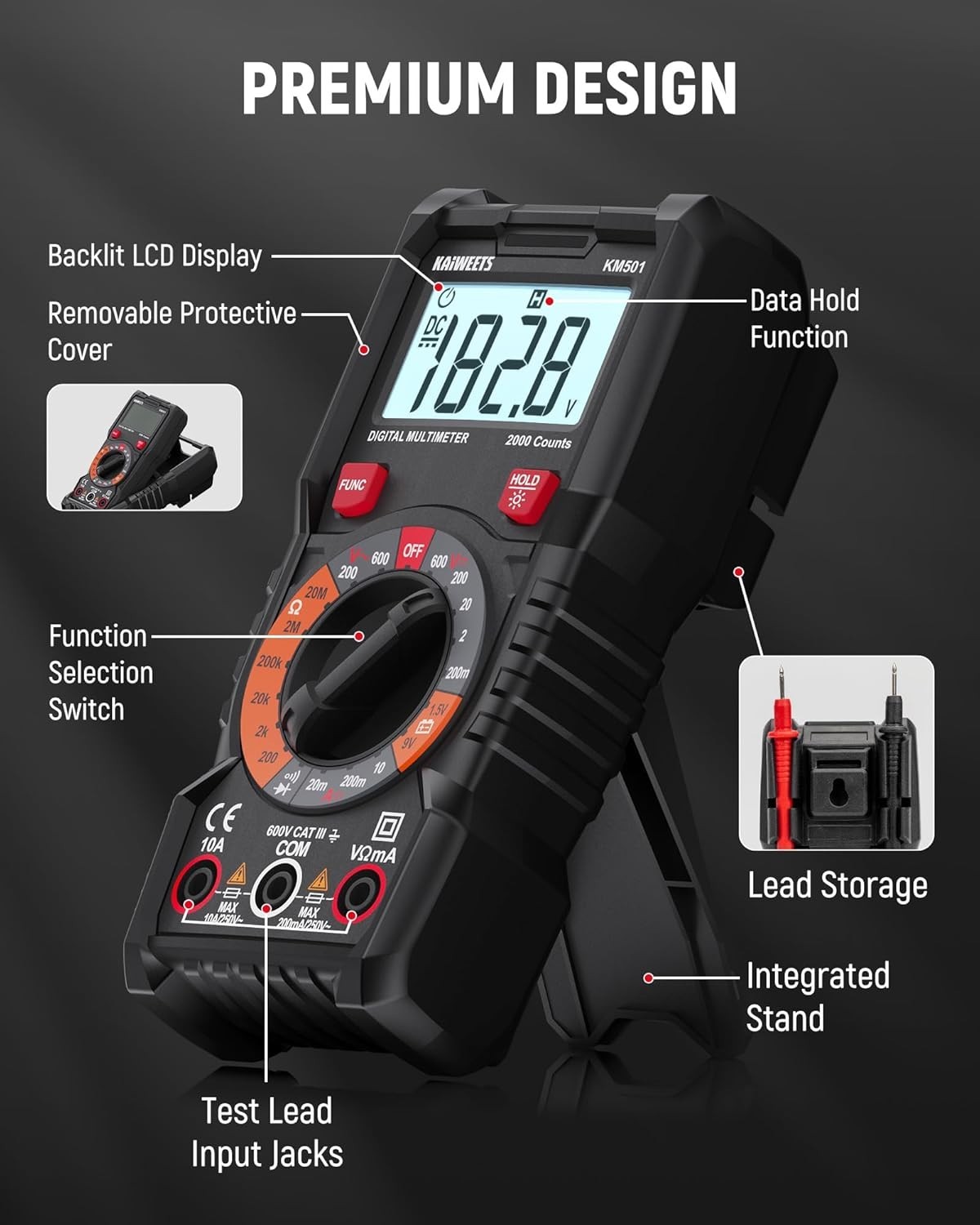 Electrical Kit , Digital Multimeter, Smart Non-Contact Voltage Tester & GFCI...