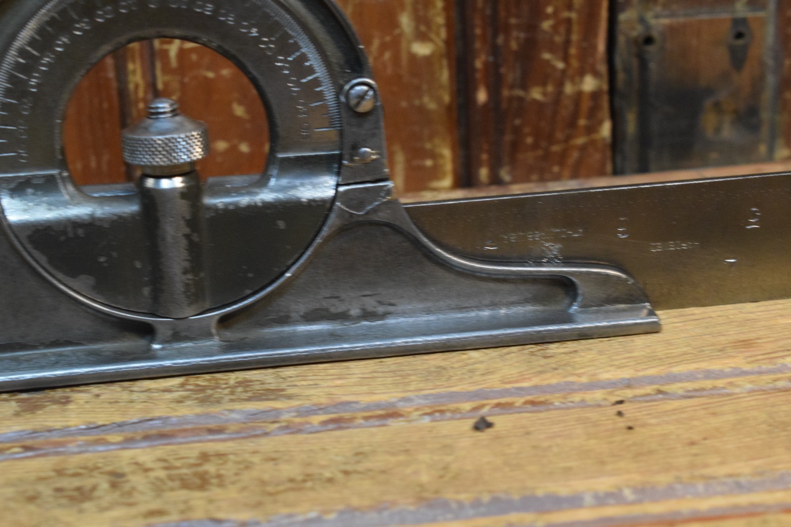 STARRETT PROTRACTOR HEAD REVERSABLE SQUARE LEVEL No. 4 HAND TOOL CLEANED REPAIR