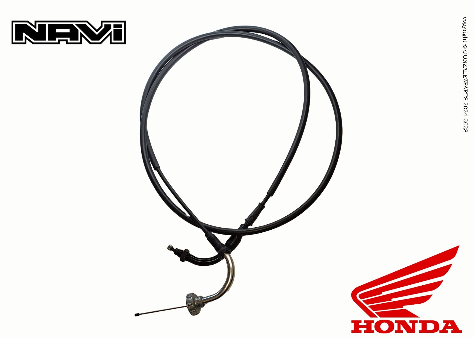 HONDA THROTTLE CABLE 2022-24 NAVI NVA110B GENUINE OEM NEW 06179-K74-A00