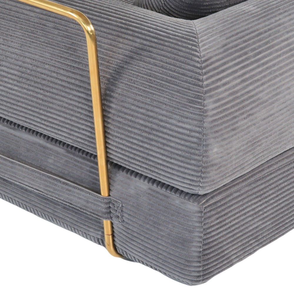 2-in-1 Foldable Convertible Sofa Bed, 75" Sleeper w/ Memory Foam, Grey