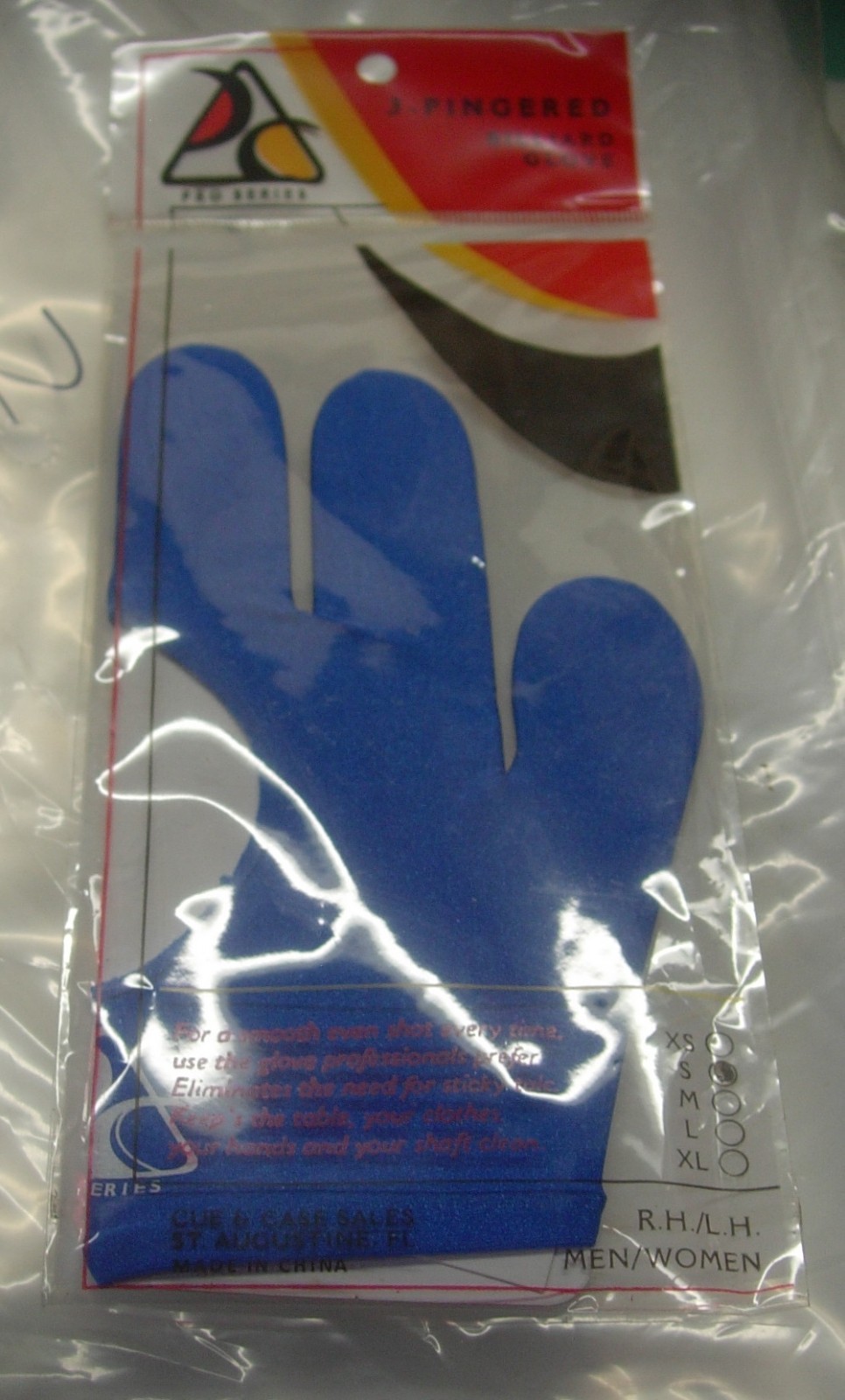 gaD BLUE Pro Series Pool/Billiard Cue Glove - Size L - LARGE