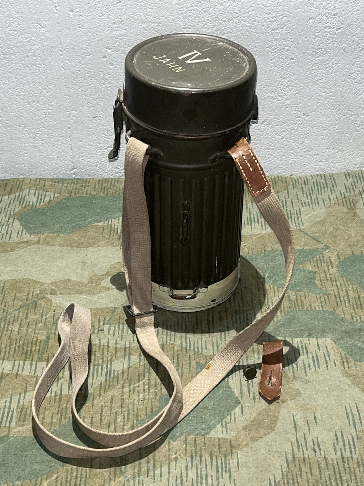 WW2 Wehrmacht German GM30 GM38 Gas Mask Canister - (Shoulder Straps ONLY)