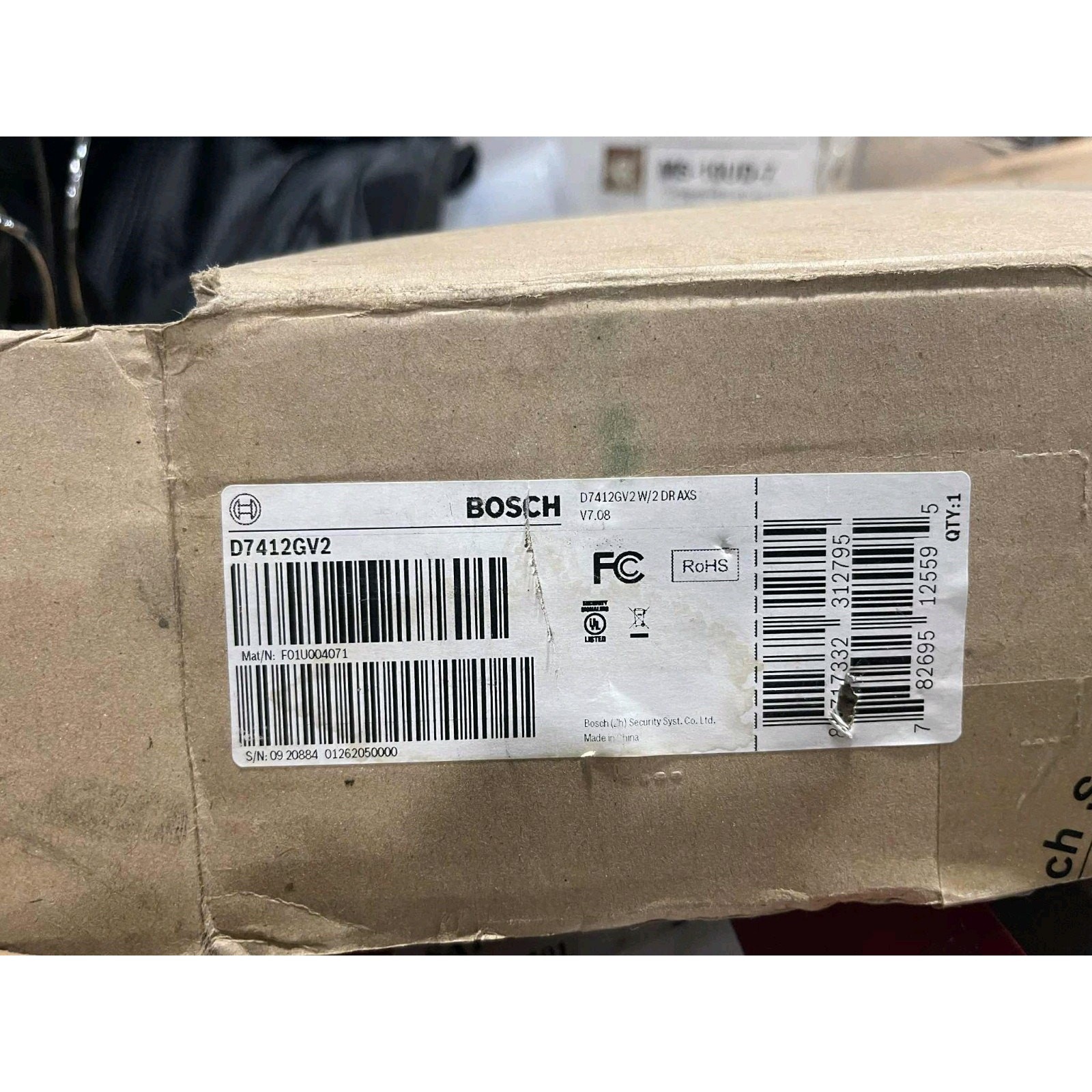 BOSCH D7412GV2 Alarm Control Panel