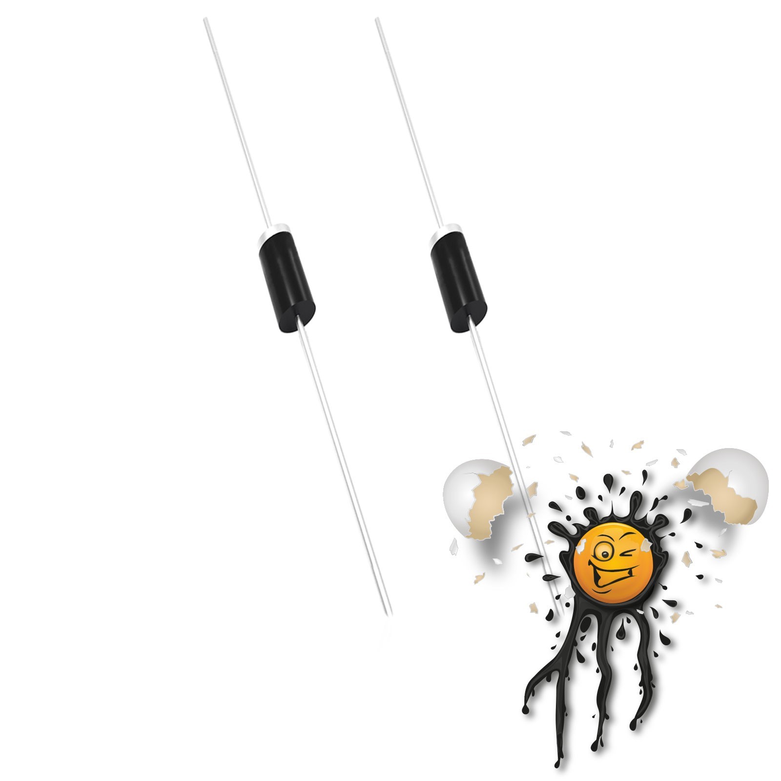 2 x P6KE DO-15 Unidirectional TVS Diode P6KE6A8 P6KE10A P6KE12A P6KE13A ...