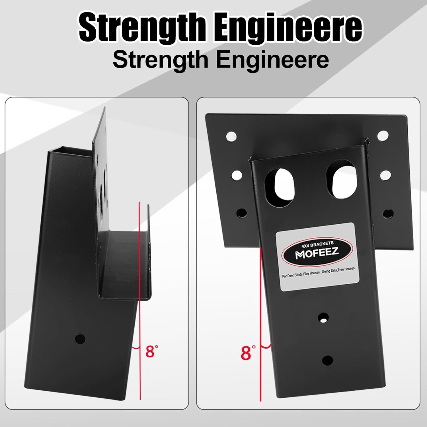Black Steel Brackets for Shooting Platforms