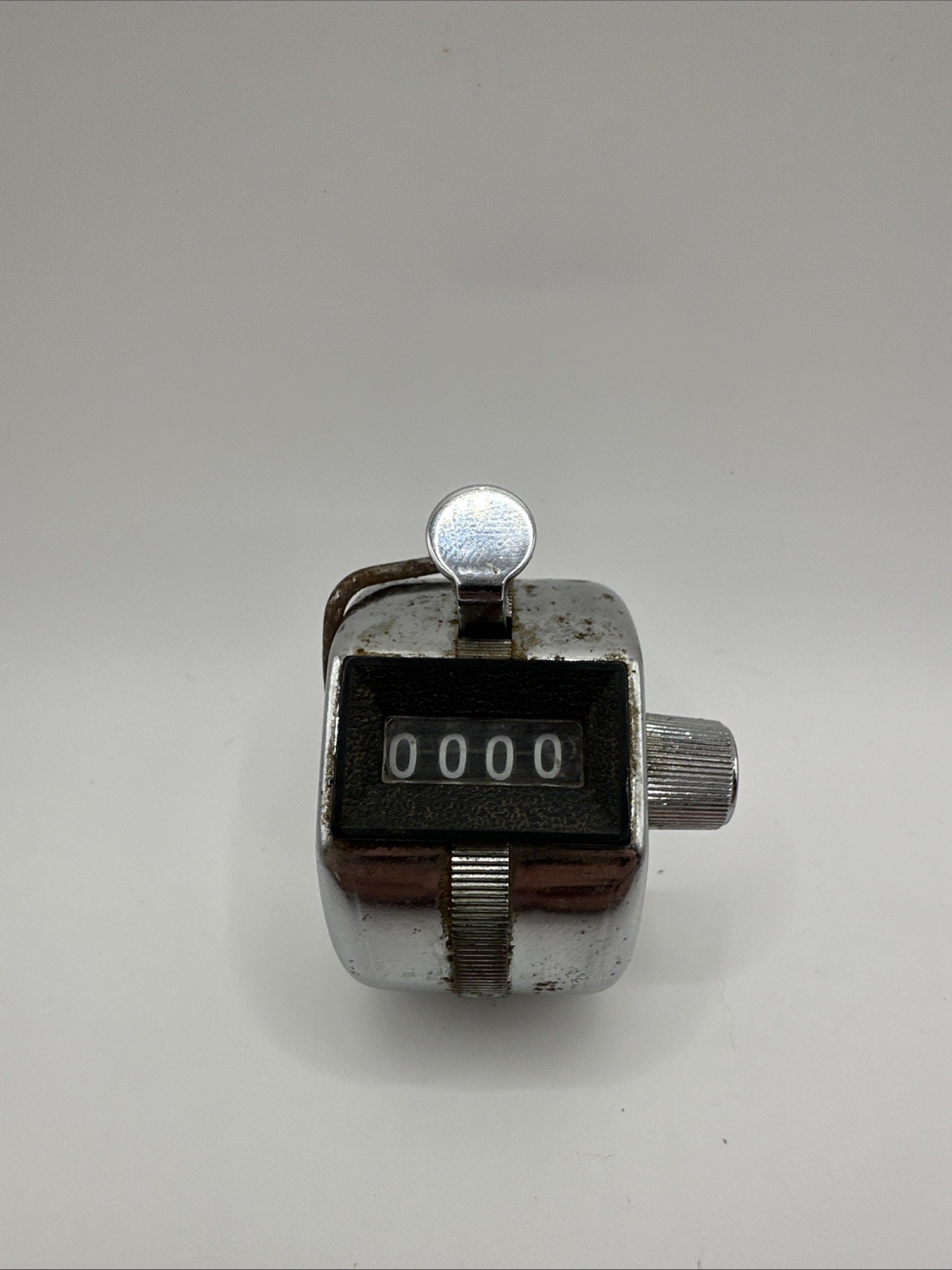 Vintage Tally  Mechanical Handheld Counter 1 to 9999 Stainless Steel 4 Digits
