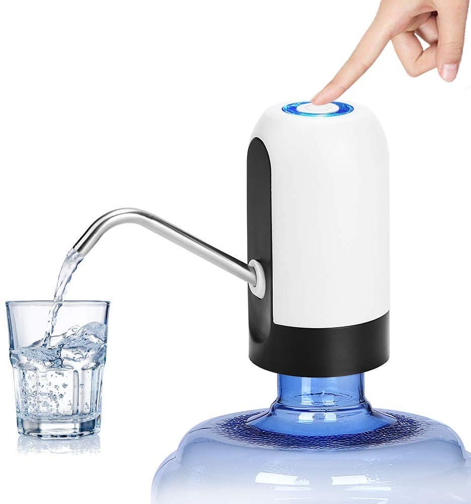 BPA-Free Electric Water Dispenser Pump, USB-C Rechargeable, Low Noise, Fits 2...