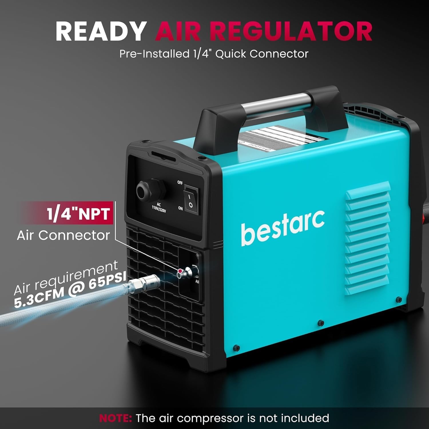 Plasma Cutter, [Pilot Arc][Large LED Display][Air Sensor]50A bestarc Plasma