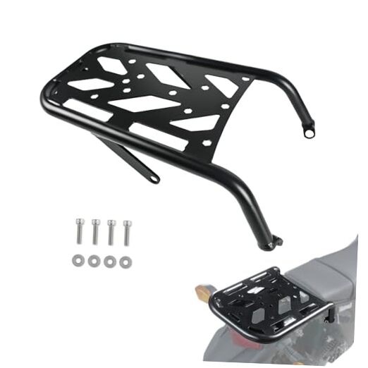 Rear Rack for KLX 230, Motorcycle Black Luggage Rack Cargo Carrier Rear Tail