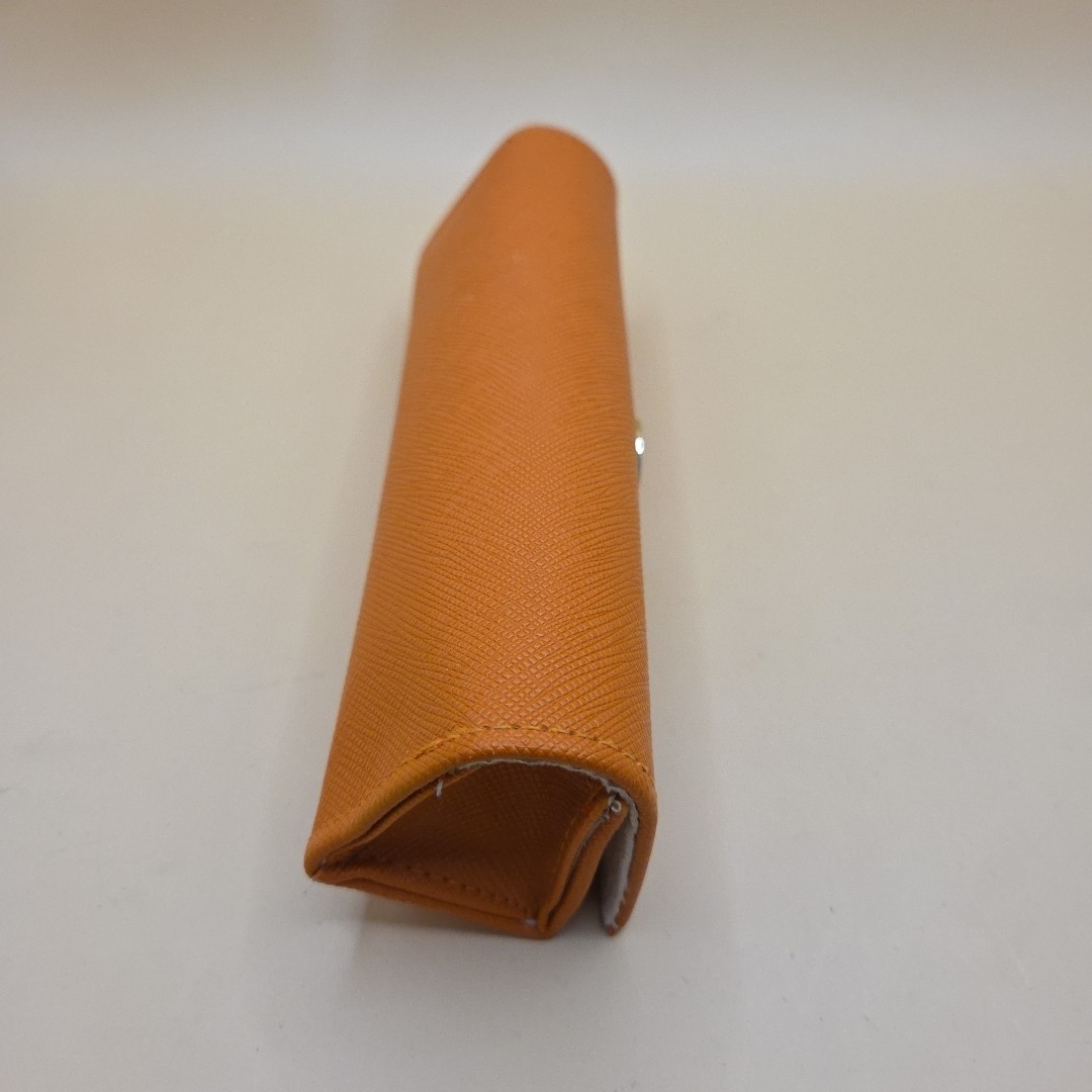 NEW TORY BURCH ORANGE SMALL AUTHENTIC EYEGLASSES CASE Weekender Travel