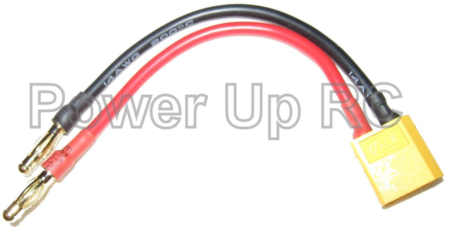 XT60 Ultra Charge Cable XT-60 Male 4mm Banana Plug Lipo Nylon Connector Adapter