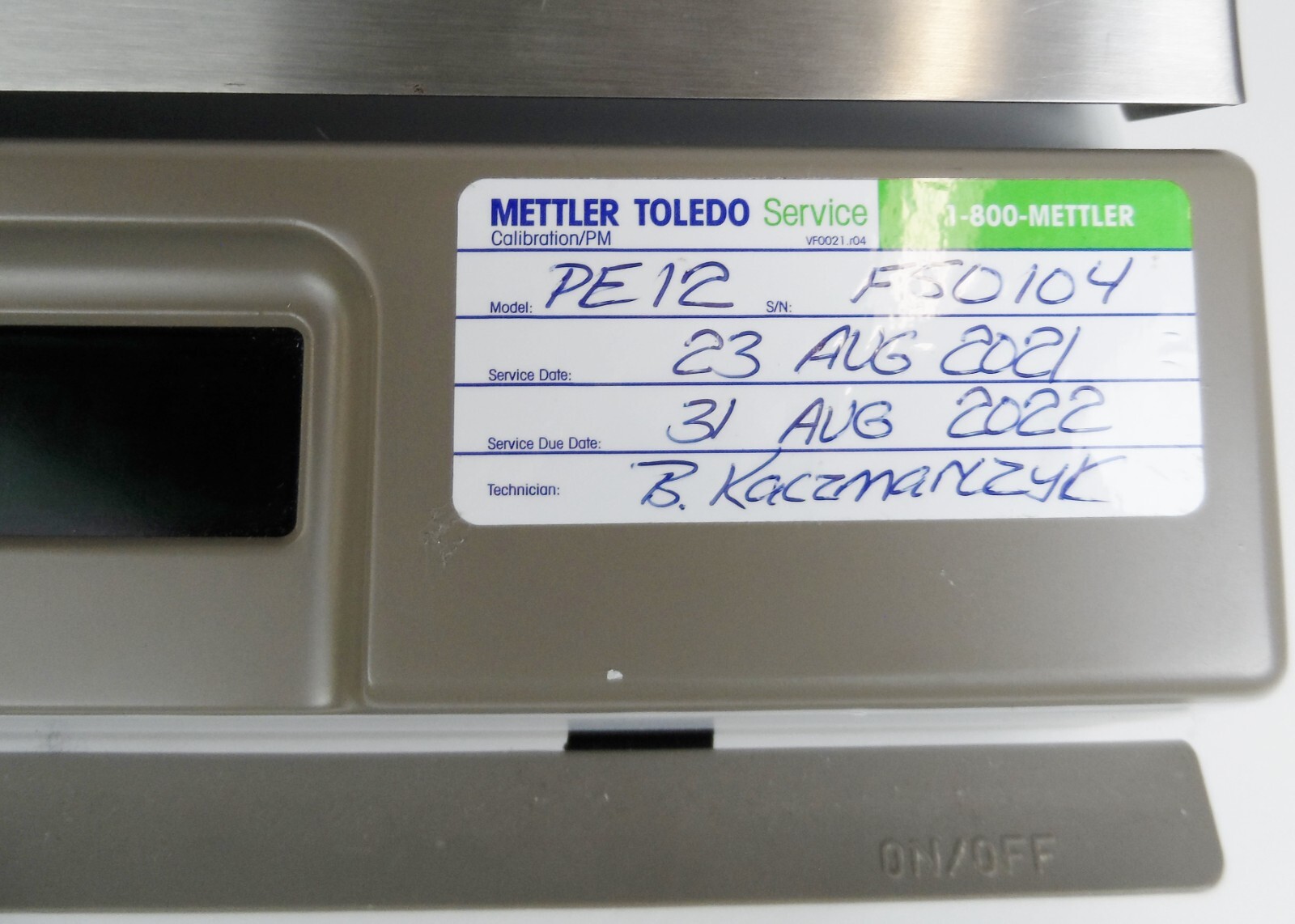 Mettler Toledo PE 12 Balance