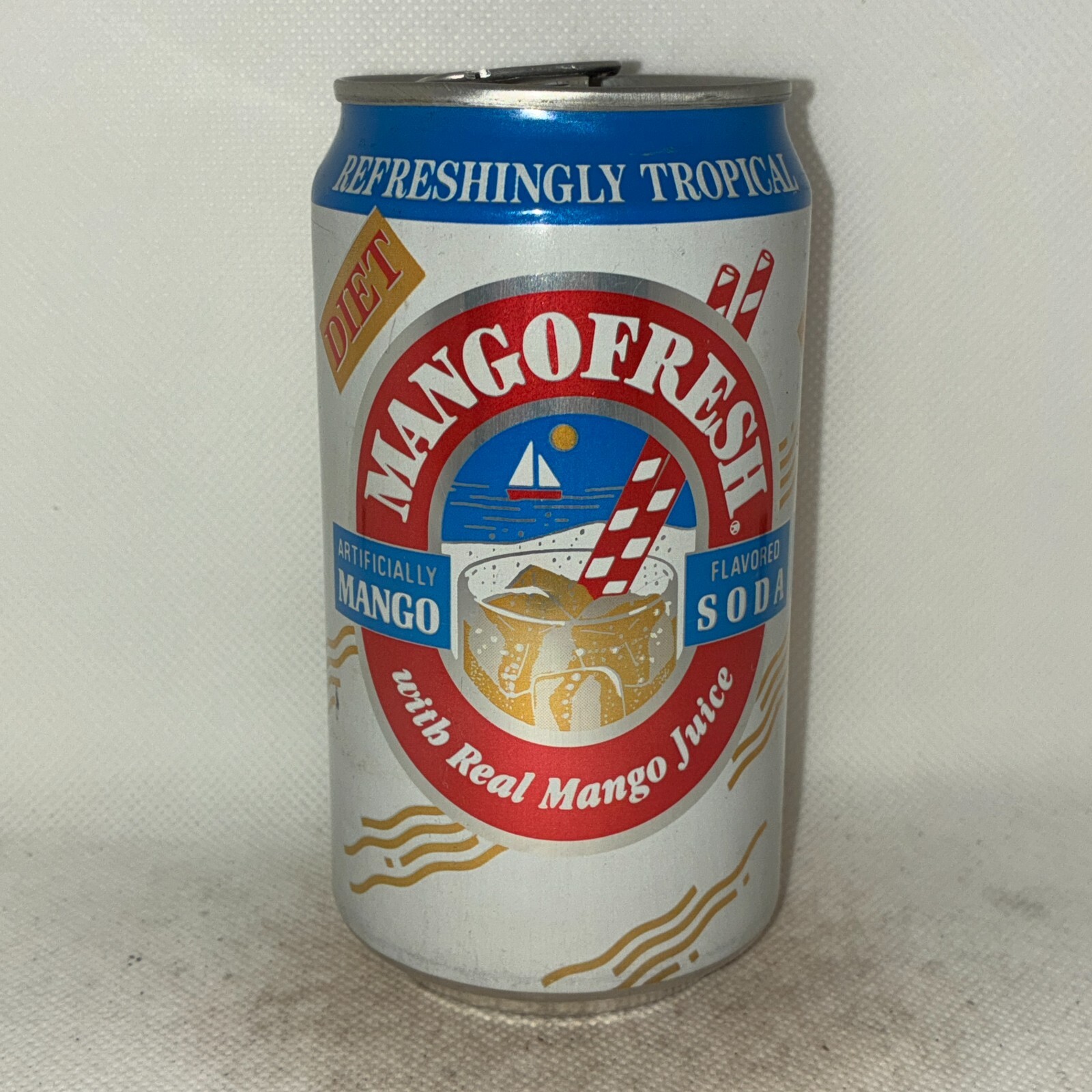 Diet Mango Fresh soda/juice can