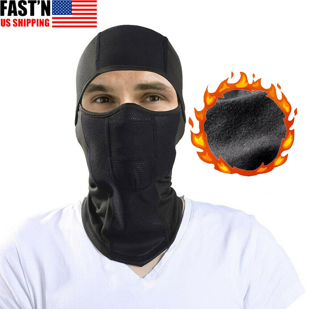 Cold Weather Balaclava Face Mask for Men Windproof Thermal Winter Scarf Hood