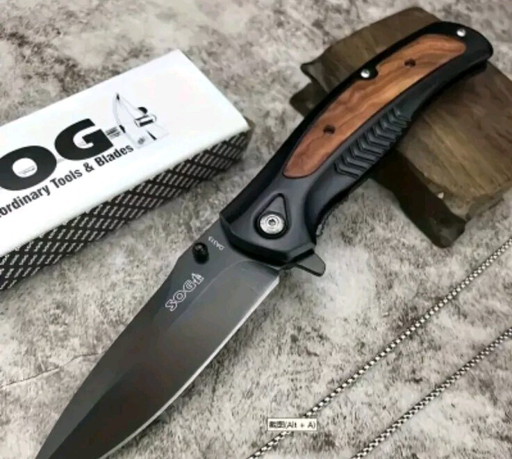 SOG TACTICAL DA315 EDC / Survival 440 Stainless Steel Folding Knife - NEW & RARE