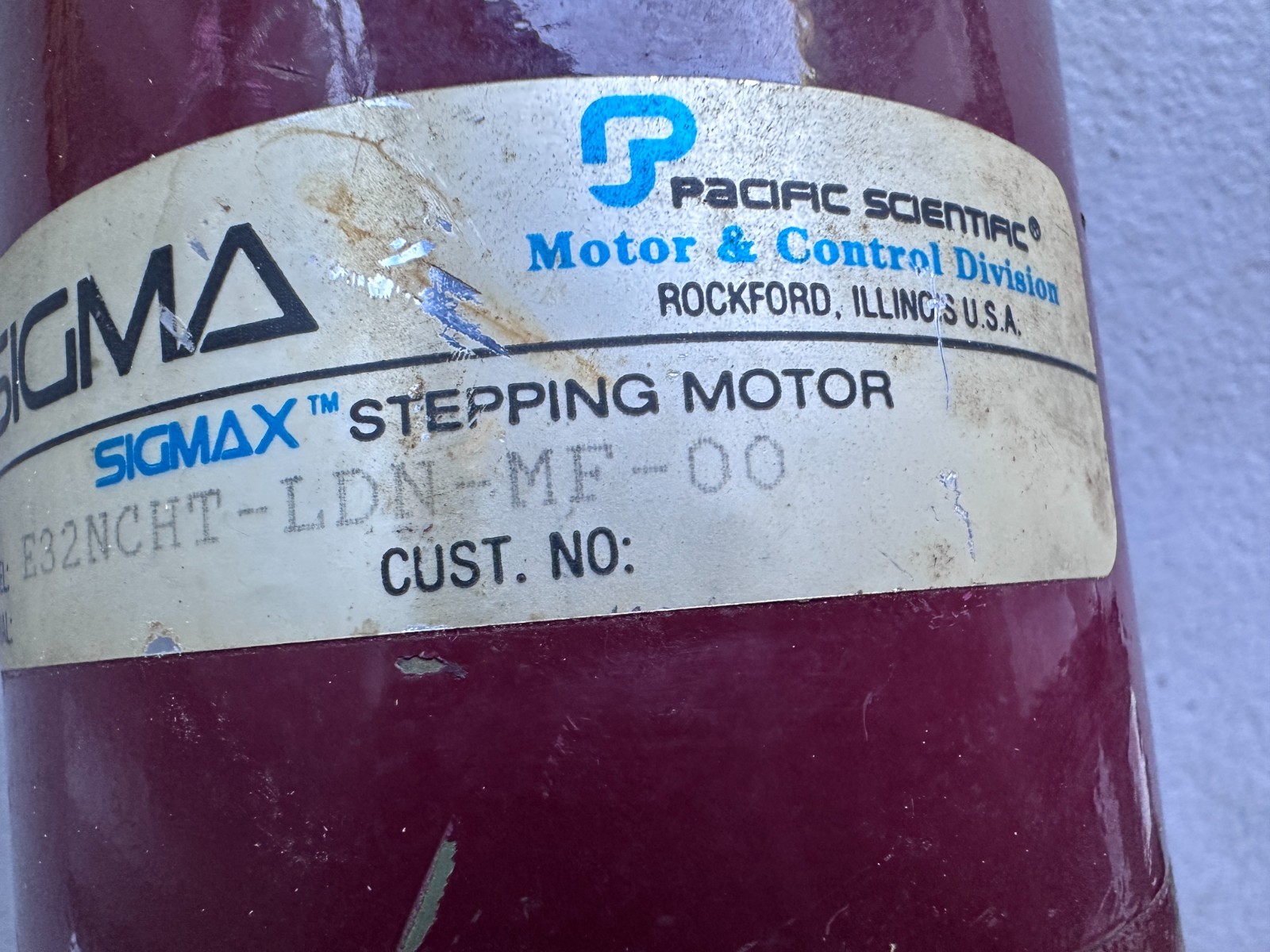 Sigma Sigmax Stepping Motor E32NCHT-LDN-MF-00