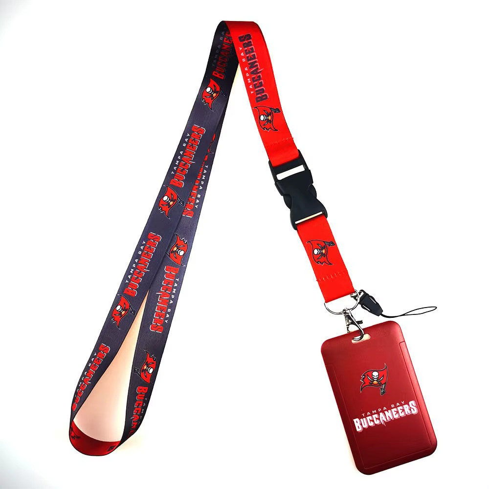 Tampa Bay Buccaneers NFL Lanyard w/ ID Badge Holder Reversible 2-Sided
